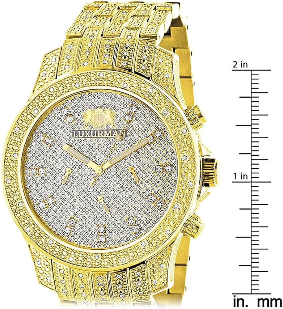 luxurman iced out watch