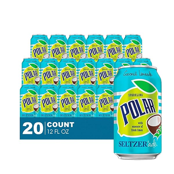 POLAR SELTZER ADE 20 PACK OF COCONUT LIMEADE...