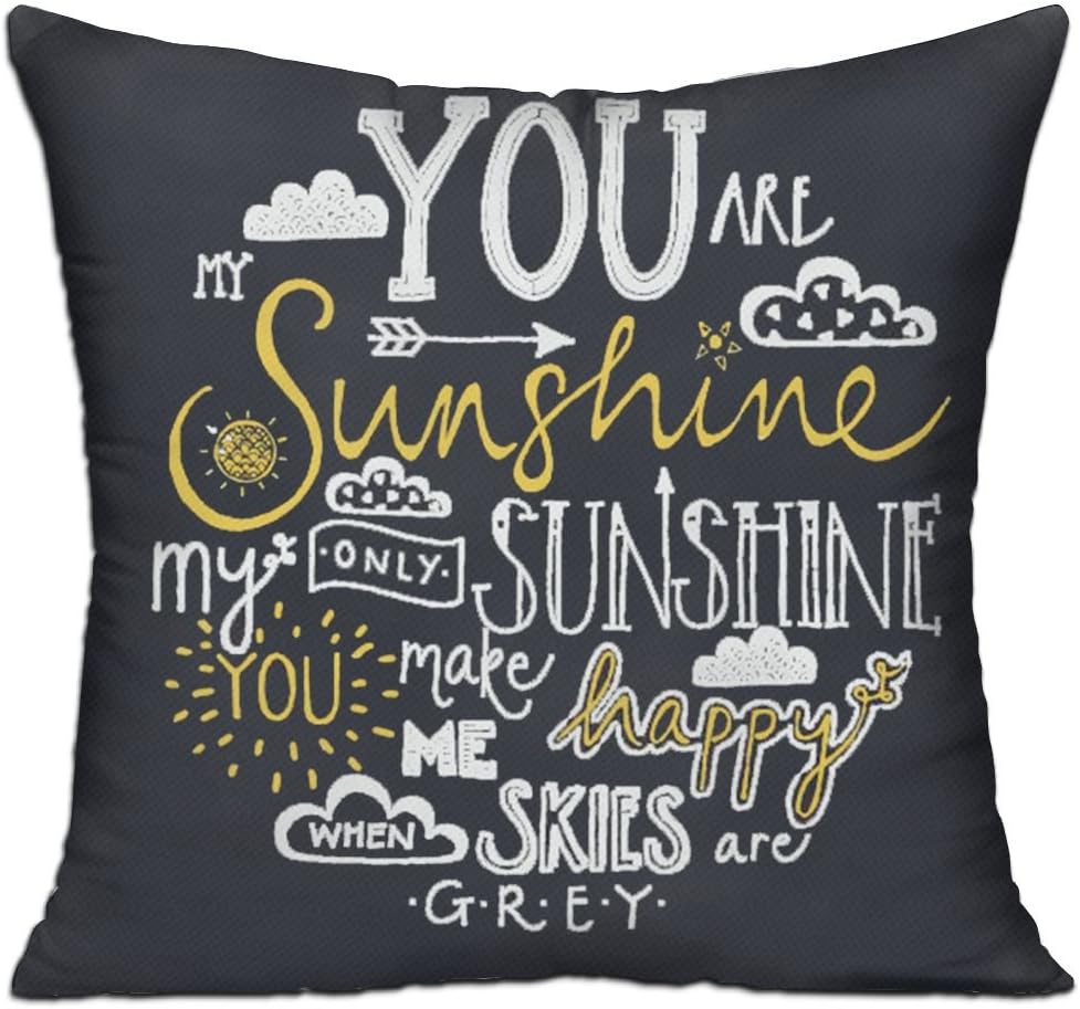 Amazon Com Hczhuck Decorative My Sunshine Make Happy Throw Pillow