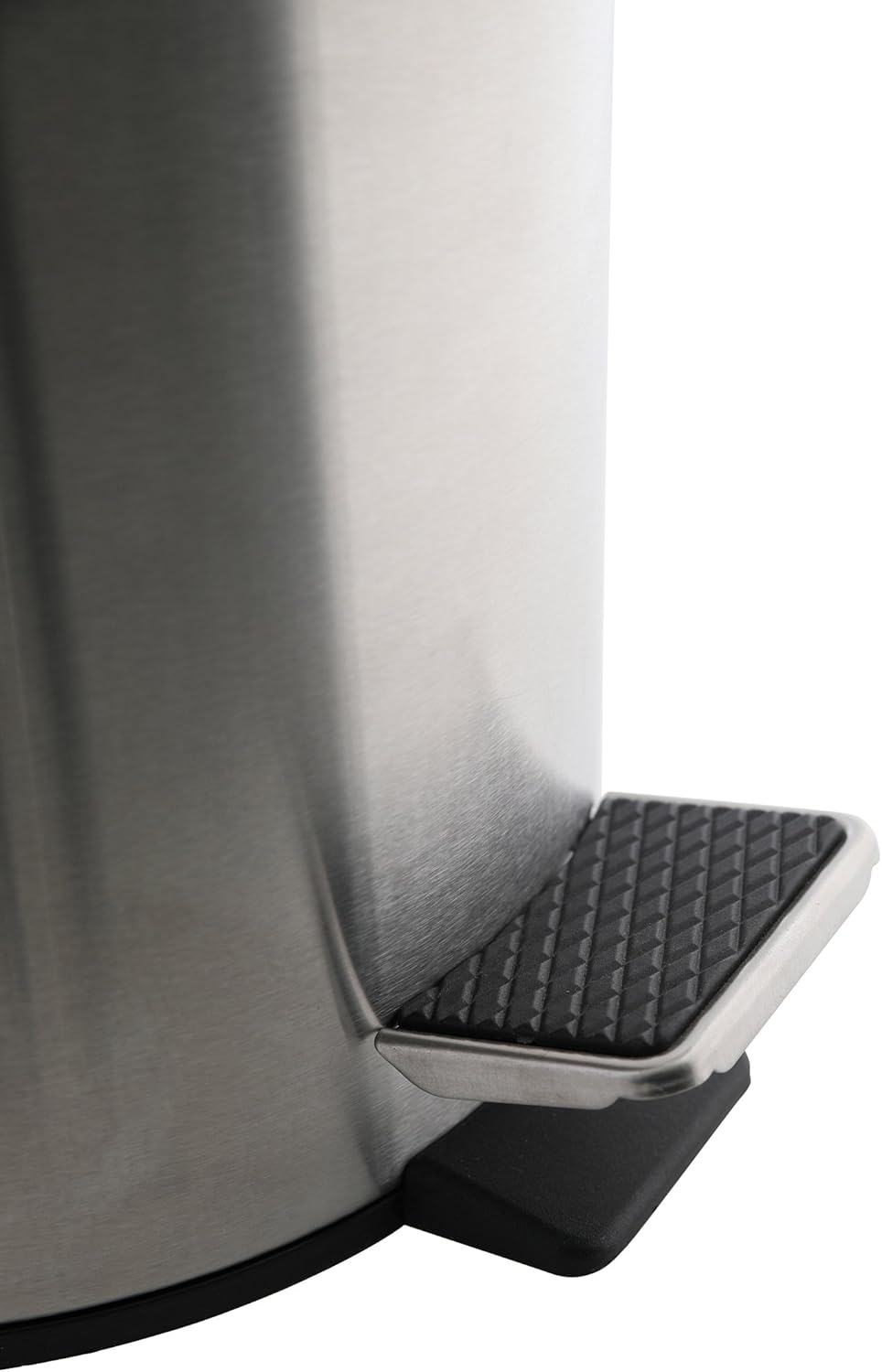 Axentia Stainless Steel Matte Brushed & Rustproof Pedal Bin, 3L Cosmetic Rubbish Bin with Lid for Bathroom & Toilet - Image 5