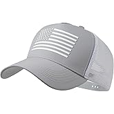 IIN American Flag Mesh Baseball Cap, Patriotic Trucker Hat for Men Women, Quick-Dry Breathable Design, Adjustable Snapback
