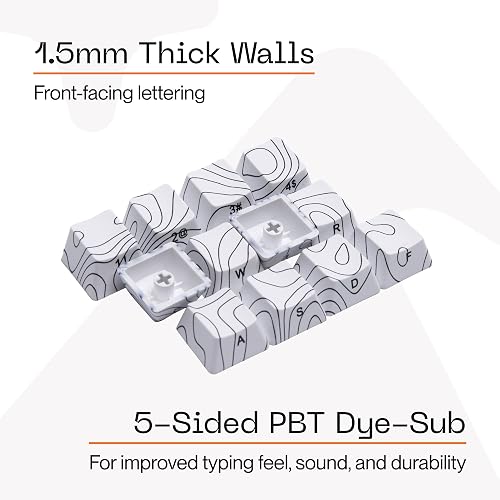 Deskr Topo Canyon Dye Sub PBT Keycaps | 164 Keycap Set