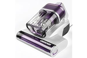 LIMIOCASA Bed Vacuum Cleaner, Mattress Vacuum Cleaner with Handheld Heat 65°C & Strong Suction (550W Corded) for Mattress, So