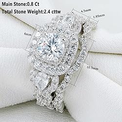 Newshe Jewellery Cubic Zirconia Engagement Wedding