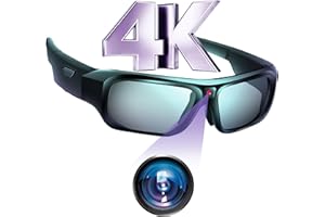 YYCAMUS 4K Camera Glasses, Upgrade Smart Sunglasses with Camera, Video Glasses with UV Protection for Outdoor Activities & Travel, Sports & Action Video Cameras