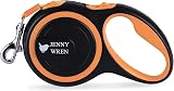 Jenny Wren Tangle-Free Retractable Dog Lead 8M Anti-Slip Handle Orange view 2