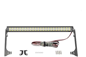 DKKY DKKY RACING DKKY TRX4 Roof Light Bar - 48 LED Lights for Traxxas TRX4, SCX10, D90, CC01, 1/10 RC Crawler, with Mount for Wrangler