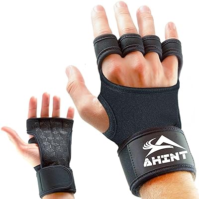 Gants d'haltérophilie Fit Four, protection contre les callosités, gants d'entraînement WOD pour le cross-training, athlètes en forme, poignée en silicone améliorée
