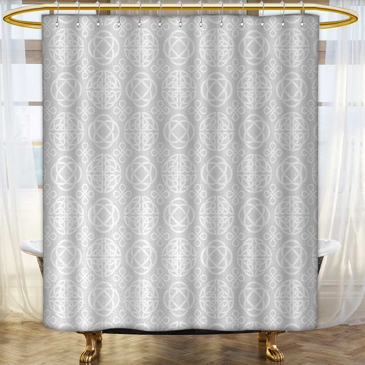 Amazon Com Anhounine Celtic Shower Curtains Waterproof Retro