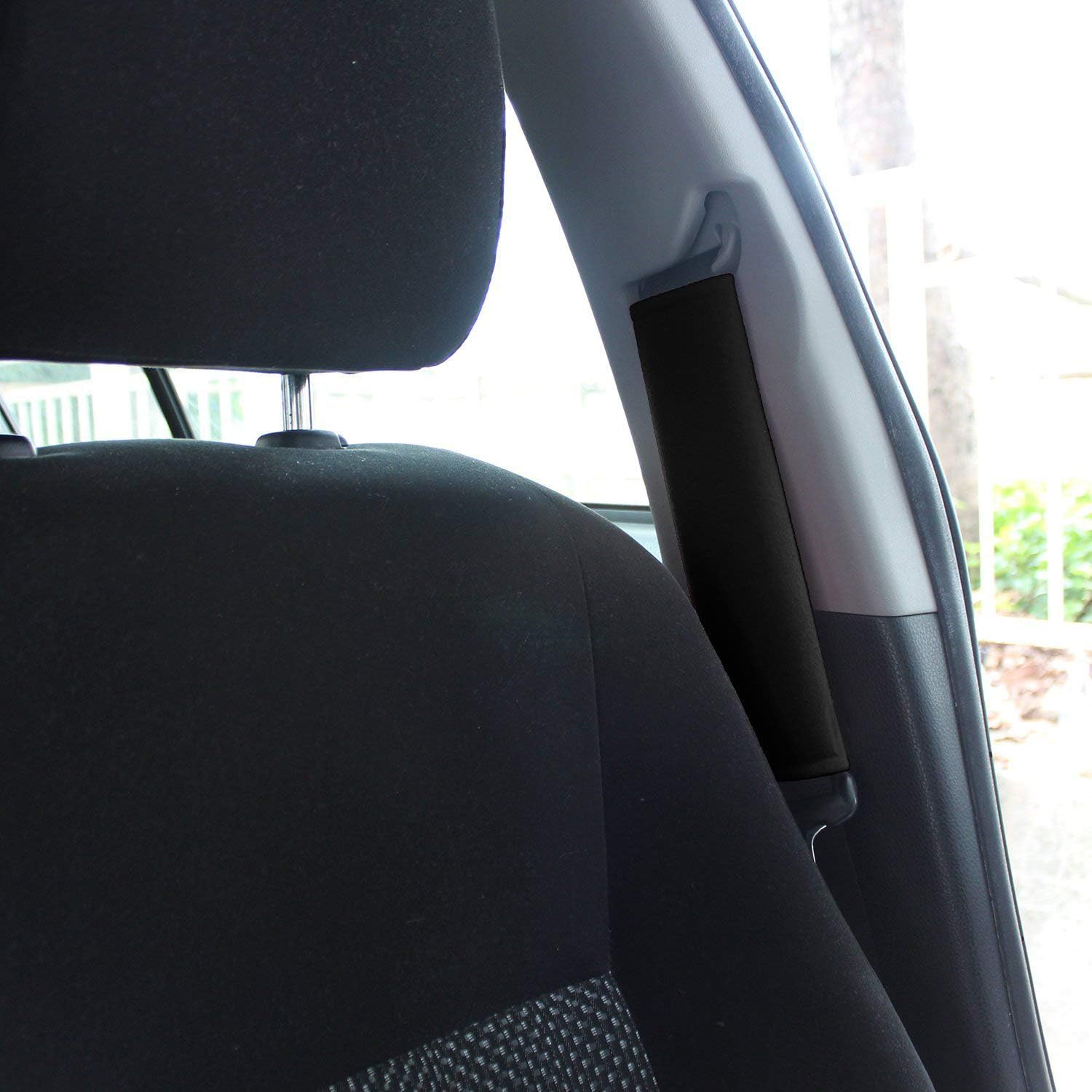 SUNTRADE Car Seat Belt Pad Cover Set, 2 Pack Soft Car Safety Seat Belt Shoulder Pads for Adults and Children (Black) - Image 5