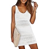 Dokotoo Womens Swimwear Cover Ups 2026 Summer Crochet Hollow Out Knit Bathing Suit Beach Dresses