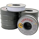 PROCURU Liontape G701 10-Pack 1/2" x 1200" (100-Ft) Heavy Duty Professional Teflon Tape, for Water/Oil/Gas, 4-Mil, High Densi