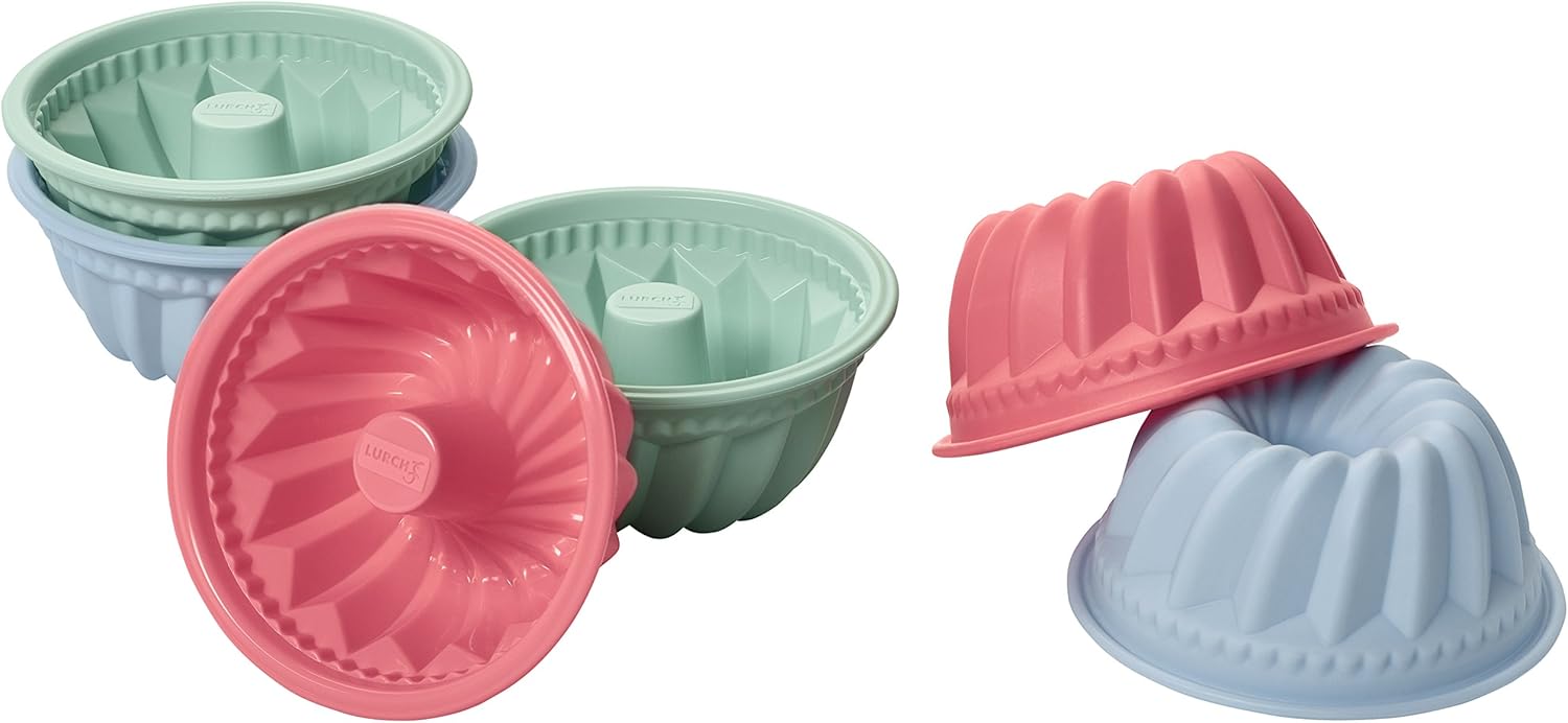 Lurch Germany Flexiform Silicone Mini Bundt Cake Molds