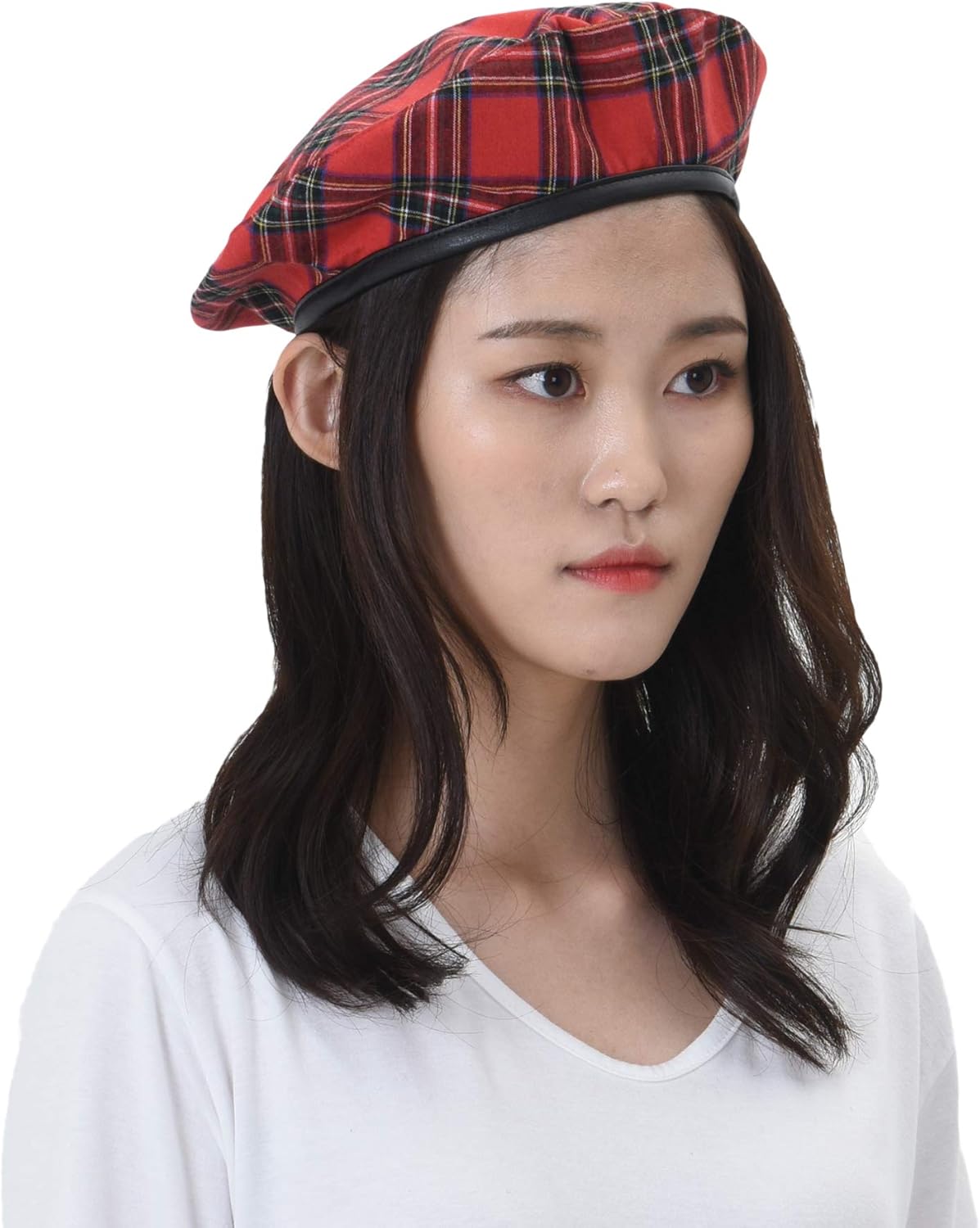 tartan beret hat