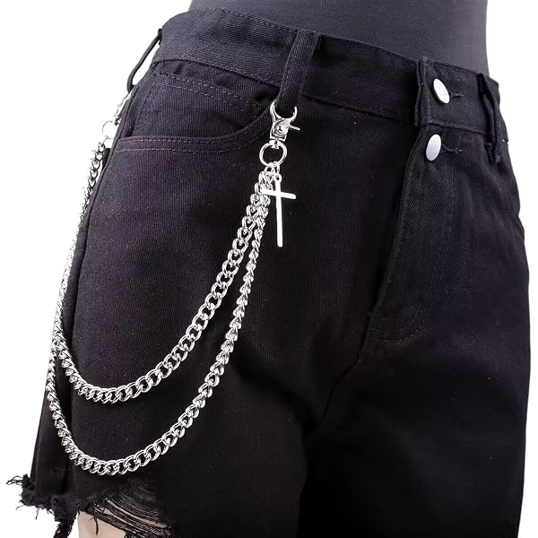 Amazon.com: Waist Chain for Women&Men Bow Pants Chains  display picture 1