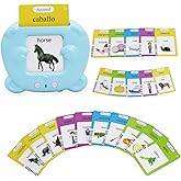 MAYAPHILOS Spanish and English Pocket Speech Therapy Toys with 224 Sight Words, Bilingual Flashcards for Preschool Learning, Gifts for Toddlers