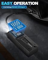 E-SMARTER Tyre Inflator Air Compressor 150 PSI 6000mAh LCD Display view 6