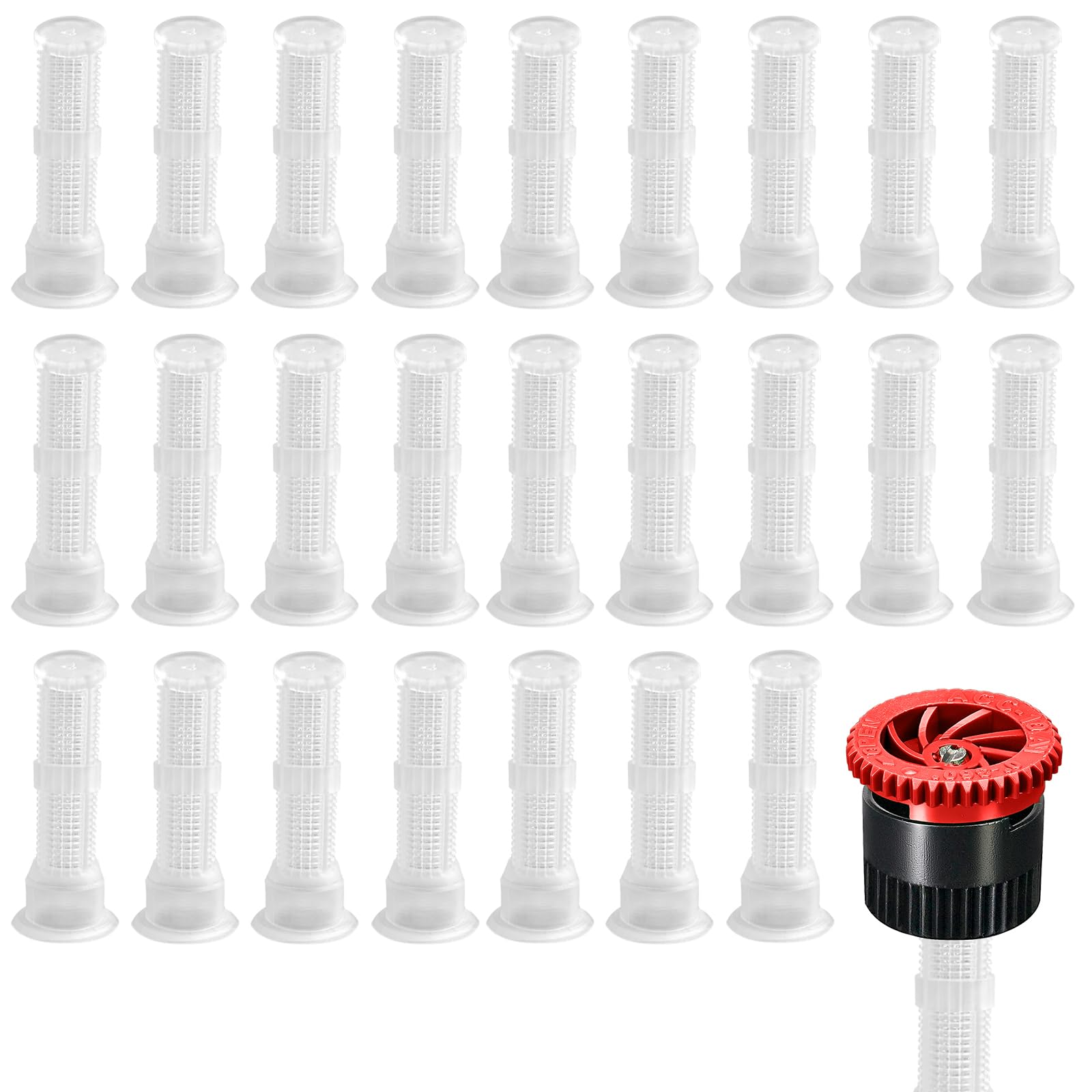 Photo 1 of HolyMaji 25 Pcs Variable Arc Nozzle Replacement Pop-up Sprinkler Heads Spray Head Generic Fine Mesh Screen Filter
