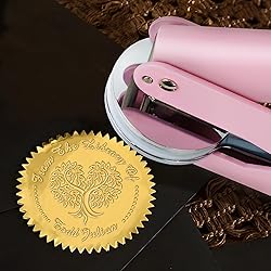 Customized Book Embosser Heart Tree of life Color