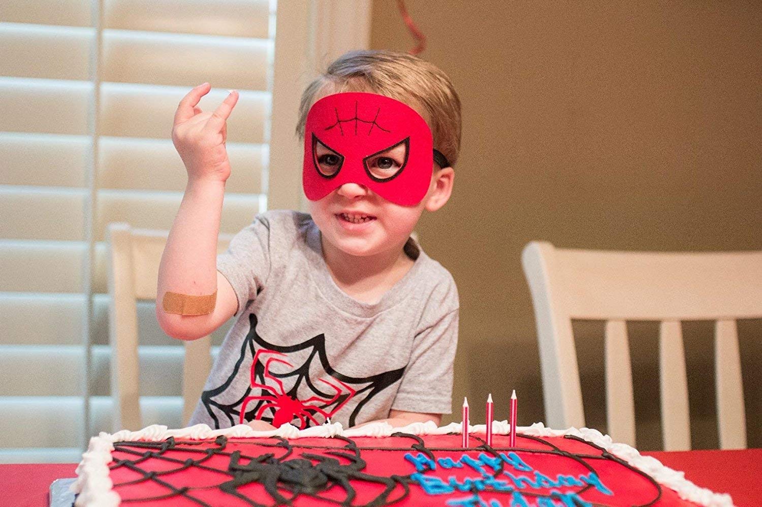 Morkia Maschere per Bambini 12pcs Maschere Feltro Superhero Mask con Corda Elastica,Ideale per Feste di Bambini