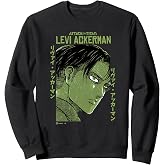 Attack on Titan Levi Ackerman Japanese Manga Face Portrait Sweatshirt