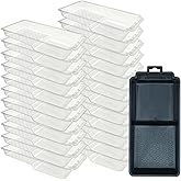 4 Inch Paint Tray Liner - 23 Pcs Disposable Paint Pan Liners and 1 Paint Trays, Paint Roller Tray Liners, Small Paint Tray fo