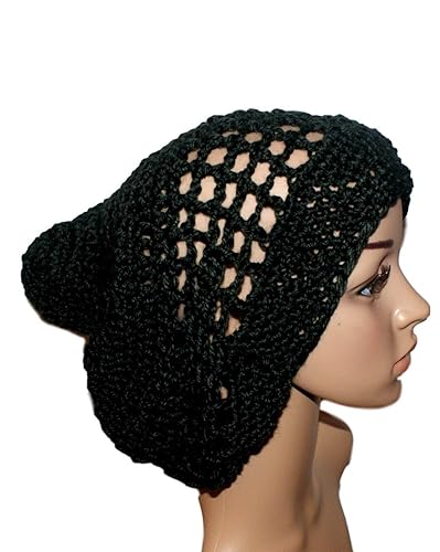 crochet mesh hat