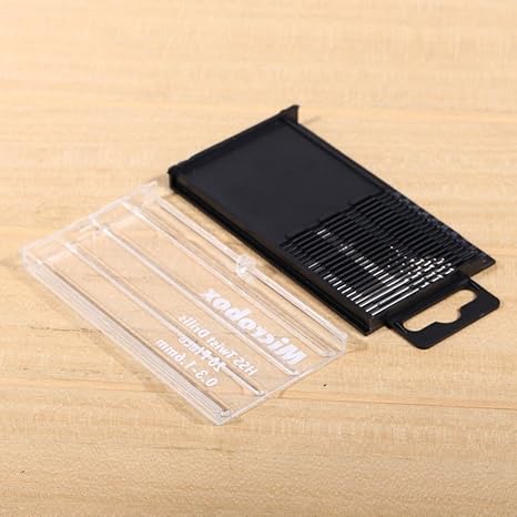 Generic 20Pcs Mini drill bit High Speed Steel HSS Micro Twist Drill Bit Set 0.3mm-1.6mm Model Craft With Case Repair Parts