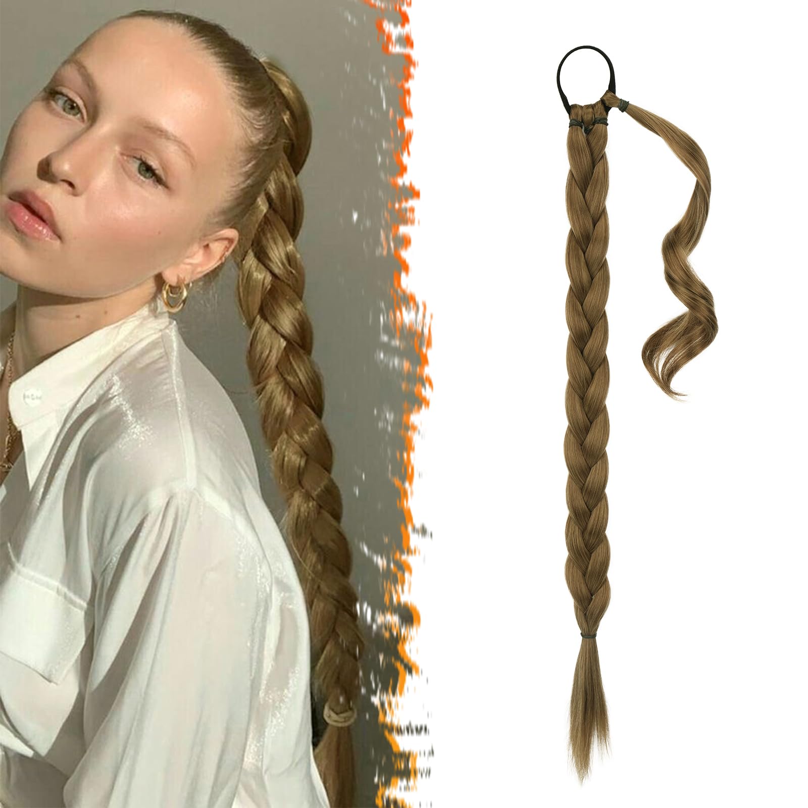 BARSDAR 26 Inch Long Braided P...