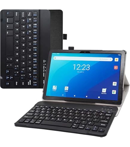 Lenovo Tab M10 HD　キーボード・カバーセット　ほぼ未使用 Amazon.com: QYiiD Backlit Touchpad Keyboard Case for Lenovo Tab