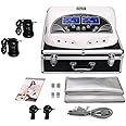 Vitaciti Dual Ionic Detox Foot Bath Machine Birthday Gift Digital LCD Display Spa Chi Cleanse Cell Detoxification Negative Hydrogen System with Black Aluminum Box, Two Arrays