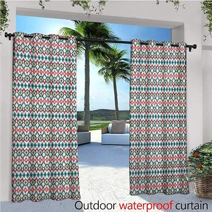 Amazon Com Ikat Outdoor Blackout Curtains Ethnic Ikat Pattern