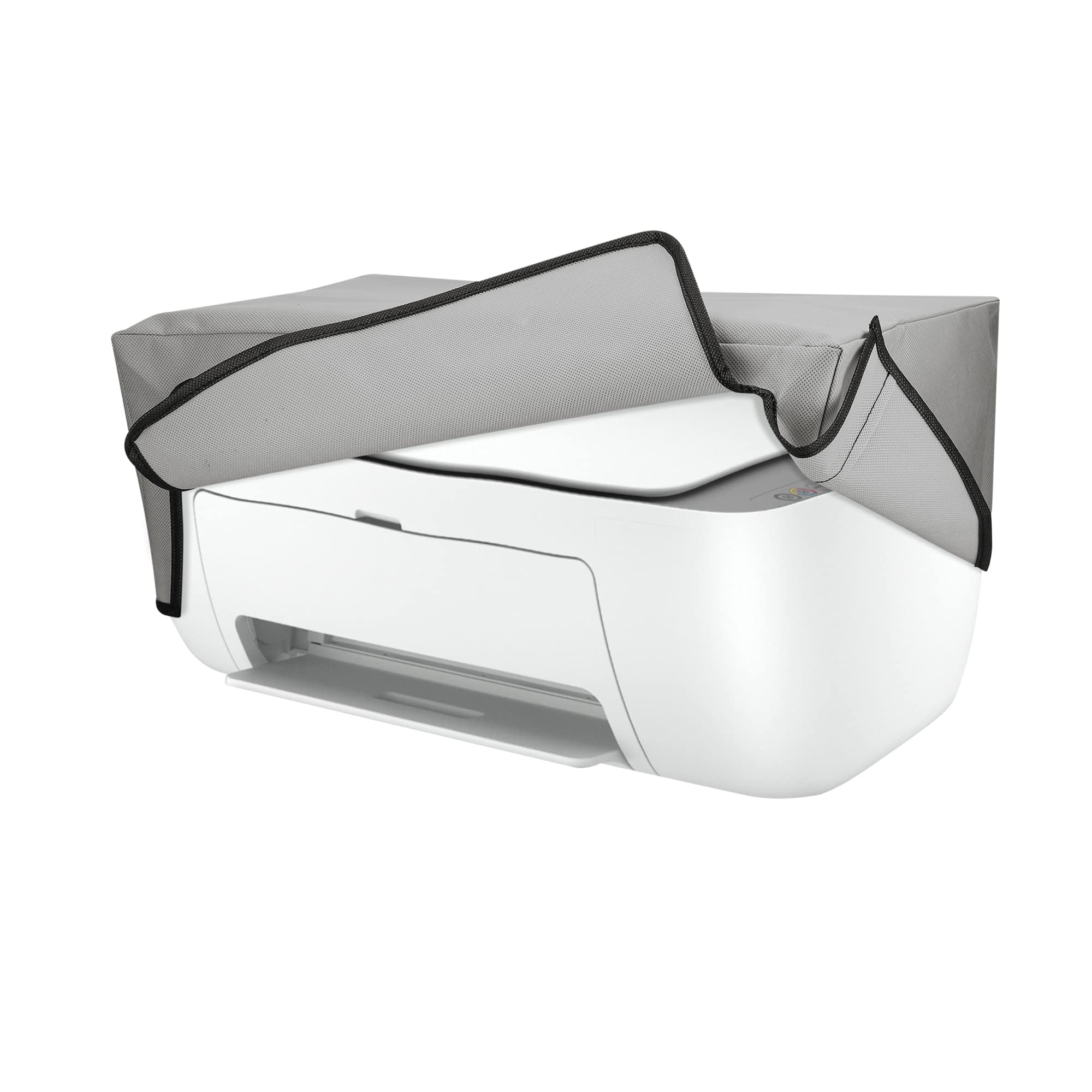 kwmobile Dust Cover Compatible with HP DeskJet 2755e / DeskJet 2720e / 2710e / 2820e / 2721e - Printer Case - Fabric Protector Cover - Light Grey