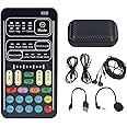 Voice Changer Set, Portable Recording Mini Live Broadcast Voice Disguiser, Handheld Microphone for Game Anchor Recording Computer