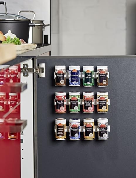 Gewürzhalter Gewürze Küche Halter Organizer Gewürzregal Gewürzständer Klammer