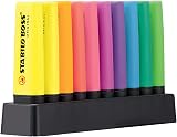 STABILO BOSS ORIGINAL Highlighter Deskset 10 with 9 Neon Colours