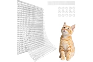 Mardili 10 Packs Scat Mat for Cats,Cat Spike Mat with 13X16 inches,Cat Repellent Mat Deterrent Indoor& Outdoor,Training Pads Keep Cats and Dogs Off Couch, Bed
