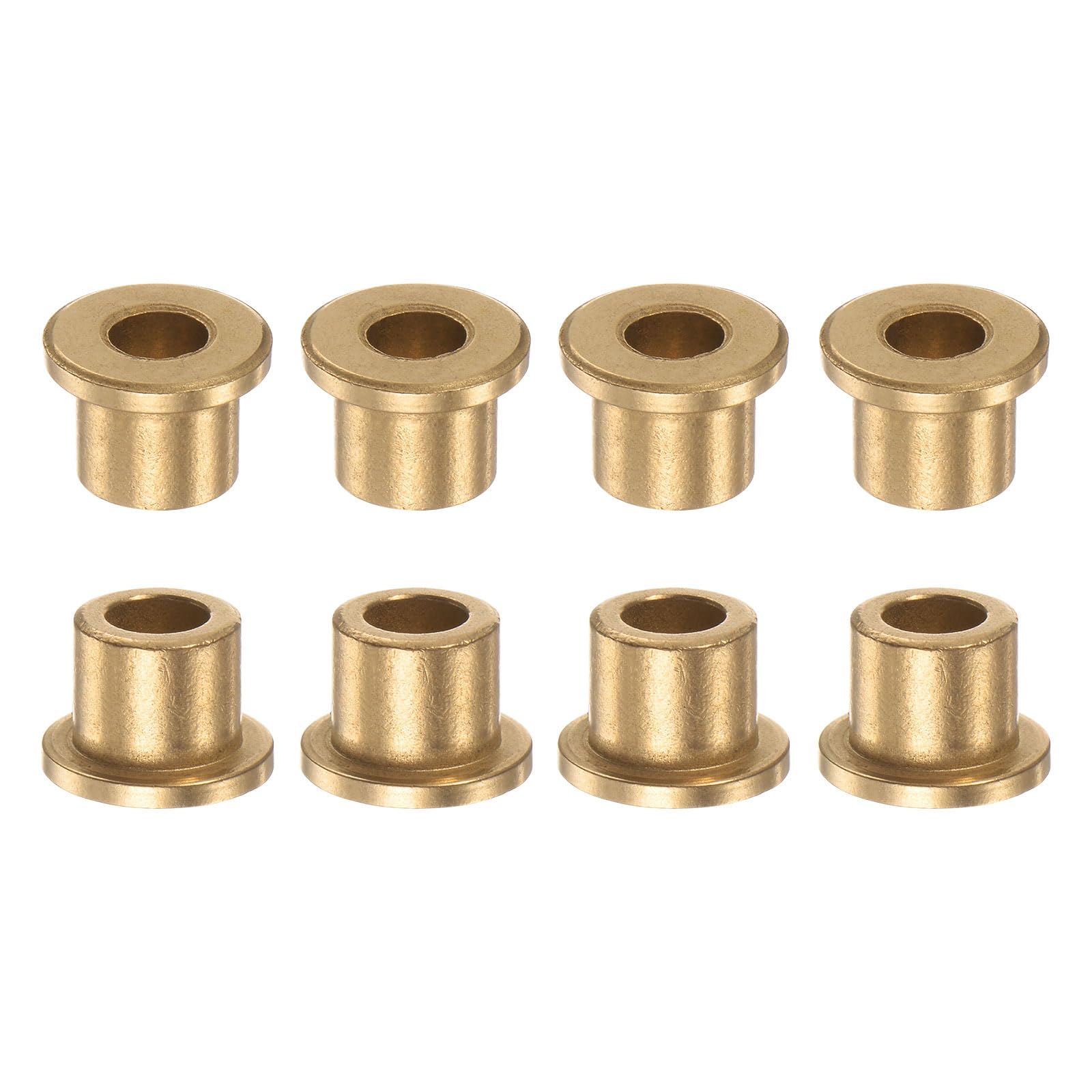 HARFINGTON 8pcs Flange Bearing Sleeve 6mm Bore 10mm