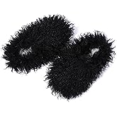 GOKTOW Fluffy Furry Slippers for Women - Non-Slip Warm Fuzzy Fluffy Slides, Indoor Home Quick Trip House Slippers