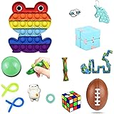 Pop Fidget Toys Pack Mini pop Autism Special Needs Stress Relief Silicone Pressure Relieving Toys Fidget Sensory Stress Ball 
