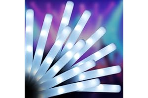 12Pcs Foam Glow Sticks Foam Light up Sticks LED 18.5 Inch Light up Flashing Portable Glow Party Supplies for Wedding Birthday