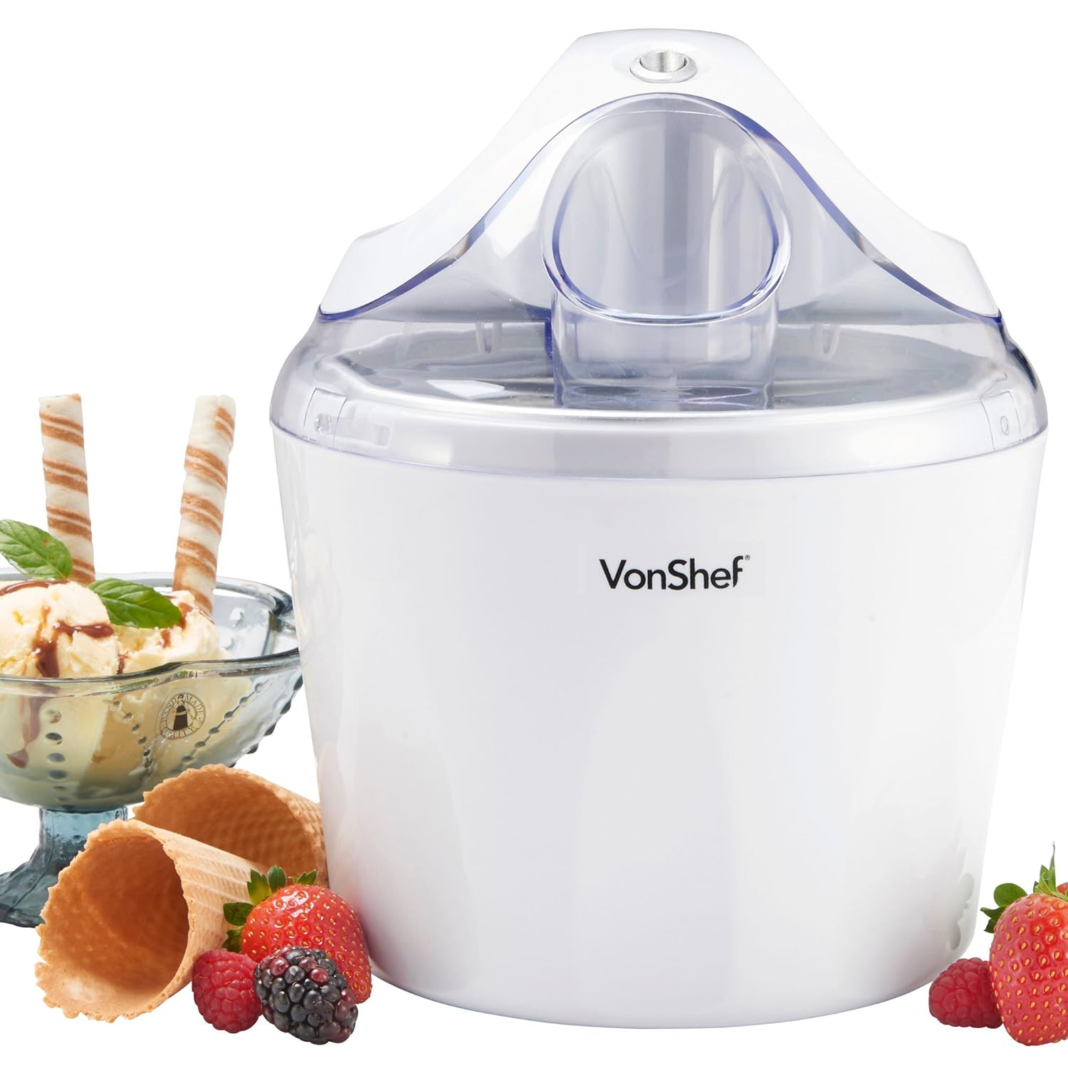 VonShef Ice Cream, Frozen Yogurt and Sorbet Maker Machine 1.5QT eBay