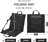 Highlander Foldable Outdoor Seat Mat Lightweight Padded Black view 2