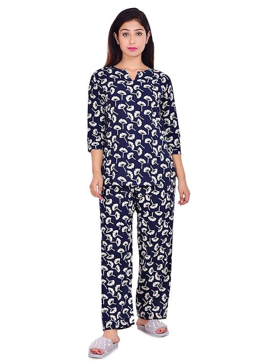 EXPRESSIONSS Women's Cotton Night Suit Women's Night Wear Cotton