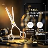 Purple Dragon 5.5 Inch Titanium Hairdressing Scissors Set Professional view 3