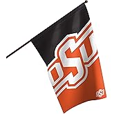 FOCO NCAA Oklahoma State Cowboys Unisex Double Sided 40' x 28' Team Logo Vertical Flag, Vertical 40' x 28', One Size