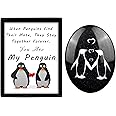 Moyel Penguin Stone Pocket Hug Cute Penguin Gifts Funny Wedding Anniversary Present for Him Or Her Birthday Gifts for Girlfri