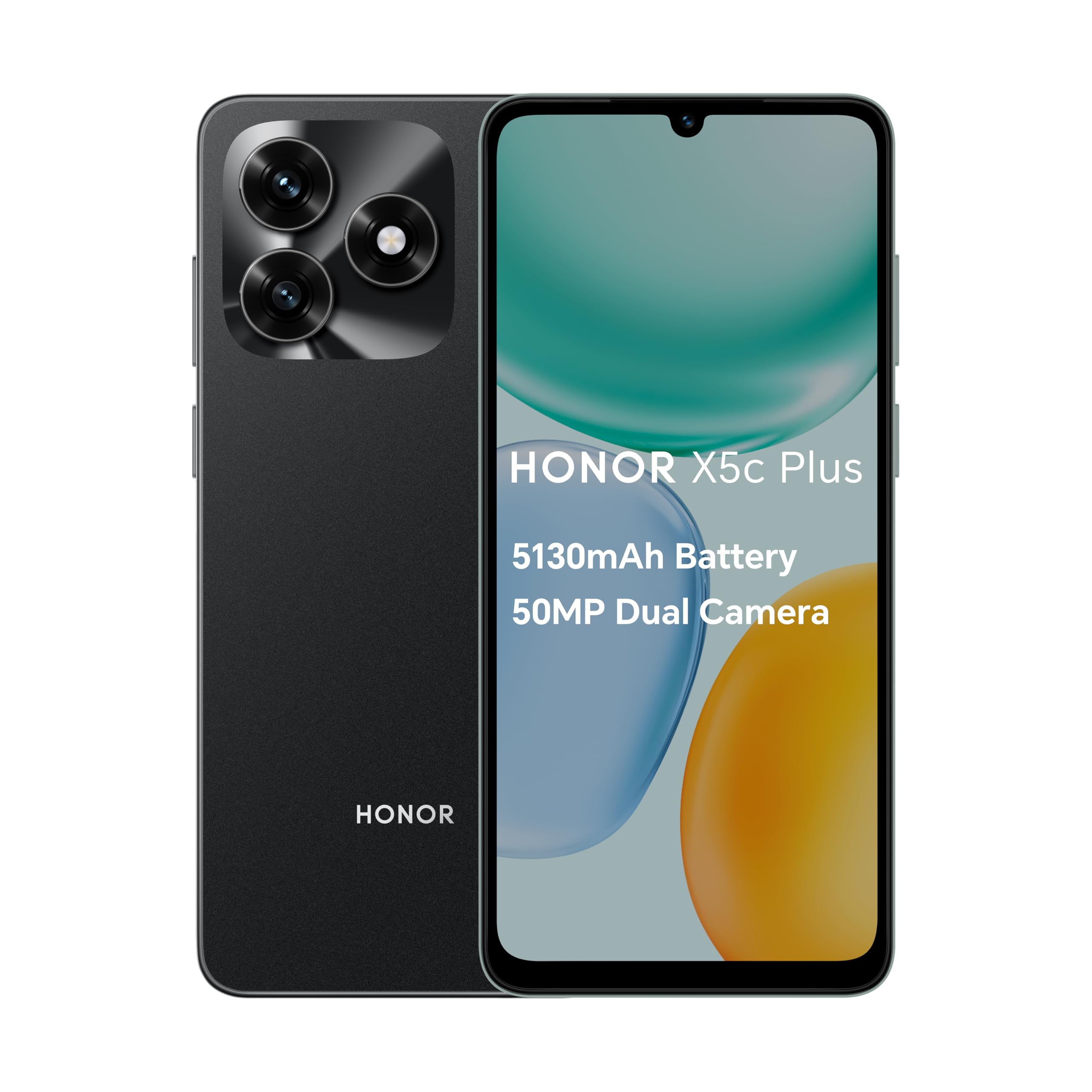 HONOR X5c Plus,Unlocked Mobile Phones, 6.74-Inch 90Hz Bright and Dynamic Display,64GB,5130 mAh Long-lasting Battery,50 MP Ultra-Clear Dual Camera,Powerful 8-Cores Processor,Dual SIM, Android 15,Black