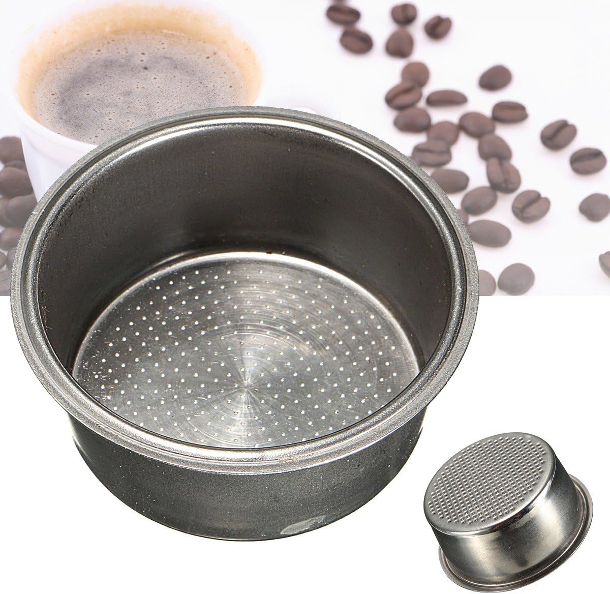 MYAMIA Dia 51mm Stainless Steel Non Pressurized Filter Basket Reusable Coffee Filter For Coffee Machine