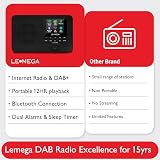 LEMEGA IR1 Internet Radio DAB Portable Bluetooth 60 Presets Colour Display view 6